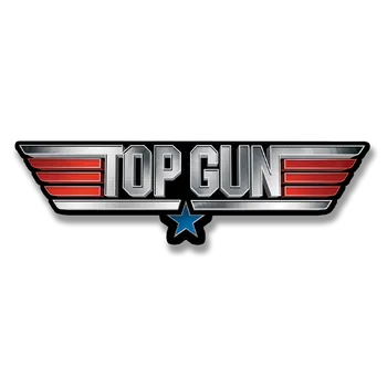 samolepka Samolepka Top Gun Metal Logo 15 cm