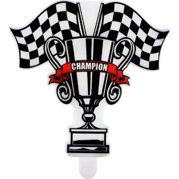 Dortová svíčka Narozeninová svíčka Formule 1 – Champion, 7,3 x 8 cm