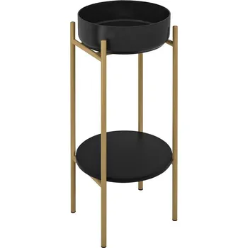 Koupelnový nábytek Sapho Puno podstavec s umyvadlem 375 x 870 x 448 mm nerez zlato mat SKA380-5-01