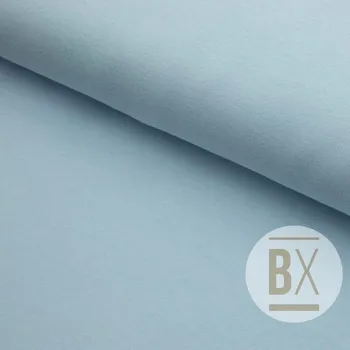 Teplákovina s lycrou - Modrá světlá