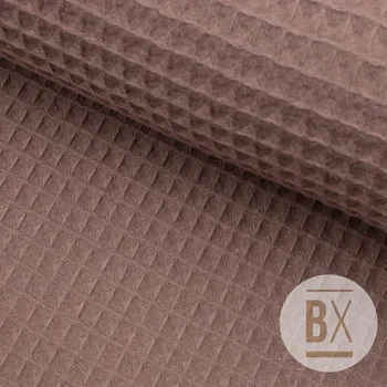 Bavlna Vafla Organic - Fialově šedá vintage