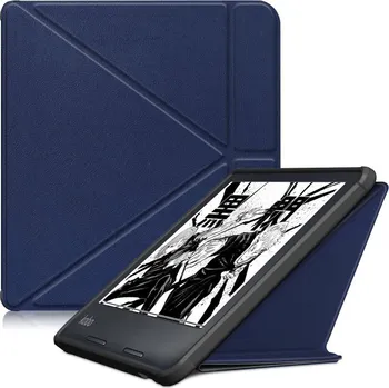 Pouzdro na tablet VSECHNONAMOBIL 110474 LEATHER Zaklápěcí kryt pro Kobo Libra Colour modrý