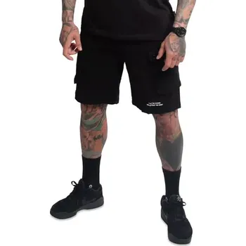 Pánské kraťasy Yakuza Cargo šortky BLACK TAR CSB 25049 Black