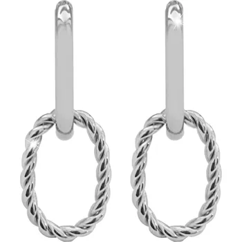 Módní doplněk JSB bijoux s.r.o. Ocelové náušnice klapky dva ovály bez krystalů