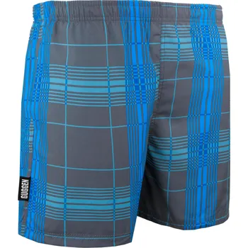Pánské plavky GUGGEN MOUNTAIN Pánské plavecké kraťasy Style 4 M MODRÁ|ŠEDÁ