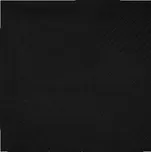 Koktejlové ubrousky černé – 21 × 20 cm, 25 ks