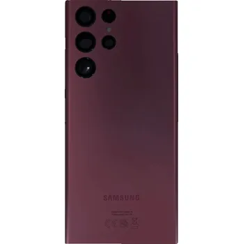 Náhradní kryt pro mobilní telefon Samsung S908B Samsung Galaxy S22 Ultra Náhradní kryt baterie Burgundy (Service Pack - originální díl)