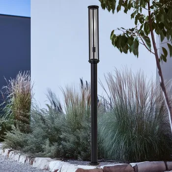 Venkovní osvětlení Lucande venkovní světlo Alivaro, černé, 220 cm, E27, IP65 černý 1 x 15 W LED - Doprava zdarma