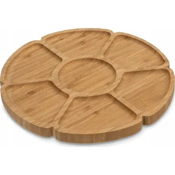 Bambusová MISKA NA CHUŤOVKY dělený TALÍŘ