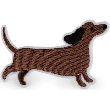 Nášivka Nažehlovačka pes, barva 4 hnědá