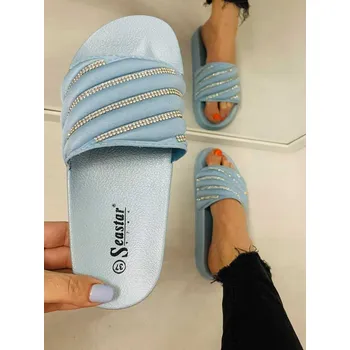 Dámské pantofle Dámské pantofle na léto modré CK176, VELIKOST 38