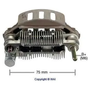 Alternátor Diodový blok alternátoru Mitsubishi A5T05091