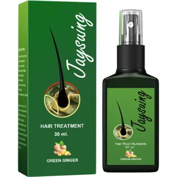 Vlasová regenerace Zázvorový sprej na růst vlasů 30 ml Regenerační výživa proti vypadávání vlasů Obnova vitality Oprava poškozených vlasů Hydratace