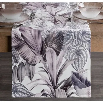 ubrus Ubrus DAVOS 2 bílý / fialový