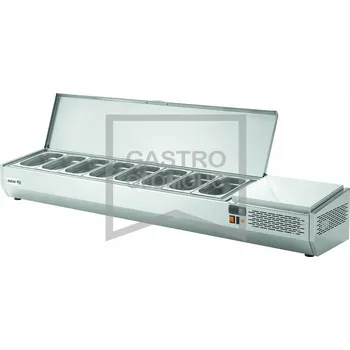 Pizza chladící pultová vitrína Asber GVL-204 (GN1/3) Varianta: Pizza chladící pultová vitrína Asber GVL-204 (GN1/3)