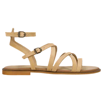 Dámské sandále Béžové Dámské Sandály S Tenkými Řemínky Wojas 7620954 39