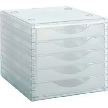 Set školních potřeb Sektorová kartotéka Archivo 2000 ArchivoTec 5 zásuvek Transparentní 34 x 27 x 26 cm