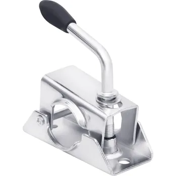 Přívěs k motorovému vozidlu vidaXL Svorka na opěrné kolo přívěsu 13,5x6,5x14 cm pozinkovaná ocel [152244]