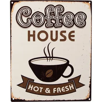 Obraz Kovová cedule Vintage Coffee C Clayre & E