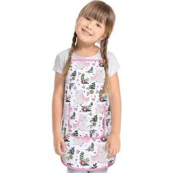 Kuchyňská zástěra Bellatex Dětská zástěrka Králíček růžová, rozměr 37 x 47 cm, pro děti ve věku 3 - 5 let