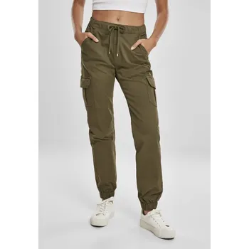 Dámské kalhoty Ladies High Waist Cargo Jogging Pants - summerolive L