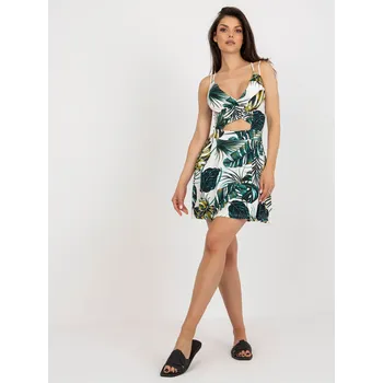 Dámské šaty NM SK šaty V6659 1.86 bílá a zelená S/M