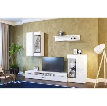 Obývací stěna Casarredo FARMOSA obývací stěna, bílá/bílý lesk