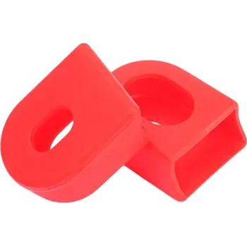 Sada chráničů Sada silikonových chráničů klik na kolo 2 ks Ochranné návleky na klikové rameno jízdního kola Odolný materiál Snadná montáž Ochrana proti poškození červená