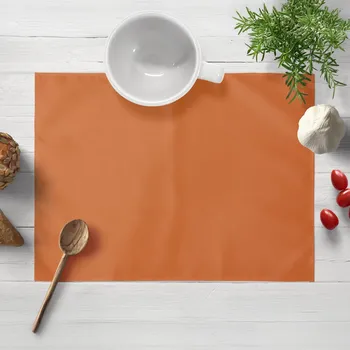 prostírání Bavlněné saténové prostírání na stůl ST-008 Skořicové 30x40 cm