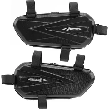 Zabezpečení motocyklu Sada dvou trojúhelníkových tašek na motocykl 265x120x70 mm Voděodolné boční kapsy Pravá a levá brašna na rám EVA PU Elektrické kolo