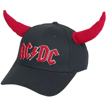 Kšiltovka Kšiltovka z AC/DC - Hells Bells - mit Hörnern - cerná/cervená