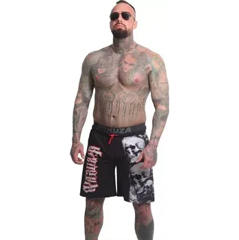 Pánské plavky Yakuza koupací šortky SKULL AWAKENING BSB 25042 Black