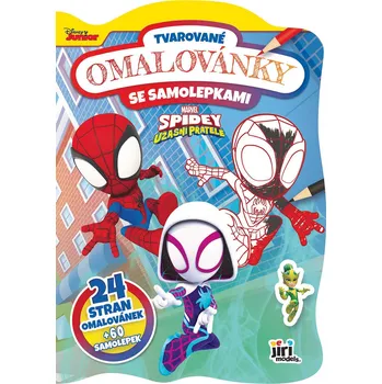 omalovánky JIRI MODELS Omalovánky tvarované + samolepky Spidey | 14