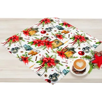 ubrus Bellatex Ubrus VÁNOCE 50x50 cm Hvězda vánoční, rozměr 120x140 cm