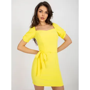 Dámské šaty LK SK 508684 šaty.21X žlutá 40