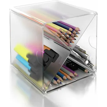 Organizér do auta Organizér na psací stůl Archivo 2000 Průsvitný 4 přihrádky (15 x 15 x 15 cm)