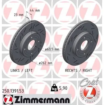 Brzdový kotouč Brzdový kotouč ZIMMERMANN 250.1391.53
