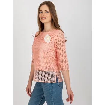 Dámská košile Halenka LK BZ 506642.94 broskví 38