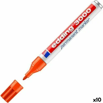 Set školních potřeb Permanentní popisovače Edding 3000 Oranžová (10 kusů)