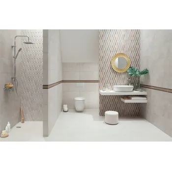 Obklad TUBADZIN Keramické dlaždice. nástěnná mozaika Dover Graphite, 29,1x26,5 cm