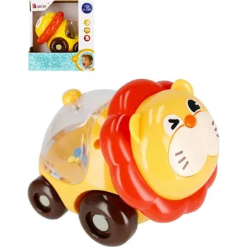 Bam Bam Baby Lev na kolečkách chrastítko zvířátko pro miminko plast