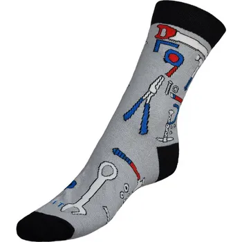 Dámské oblečení Bellatex Ponožky Nářadí 2 šedá, černá, rozměr 43-46