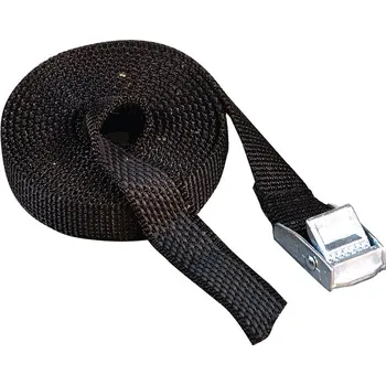 Upínací popruh Napínací popruh pogumovaný 2 m x 18 mm, černý. 2 kusy, balené v SB.