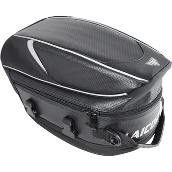 Zabezpečení motocyklu Voděodolná motocyklová brašna 37x20x23 cm Zadní sedlová taška na motorku Velkokapacitní cestovní zavazadlo Univerzální brašna černá