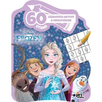 omalovánky JIRI MODELS Sešit 60 aktivit Ledové Království (Frozen) set se samolepkami | AS221