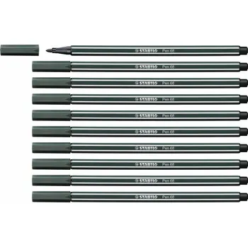Fixy Stabilo Pen 68 Tmavě zelená (10 kusů)