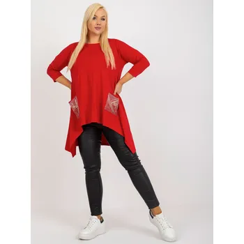 Dámská košile Halenka RV BZ 8533.04 červená jedna velikost