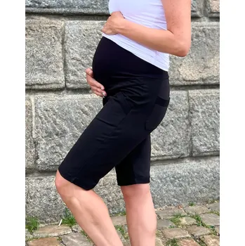 Těhotenské kraťasy Bloom černé bavlněné Velikost: S