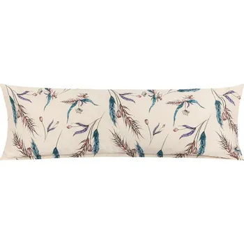 Povlak na dekorativní polštářek Bellatex POVLAK na relaxační polštář KREP Béžová,Modrá, rozměr 45x120 cm