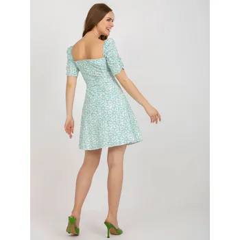 Dámské šaty LK SK 509002 šaty.03P bílá zelená 40